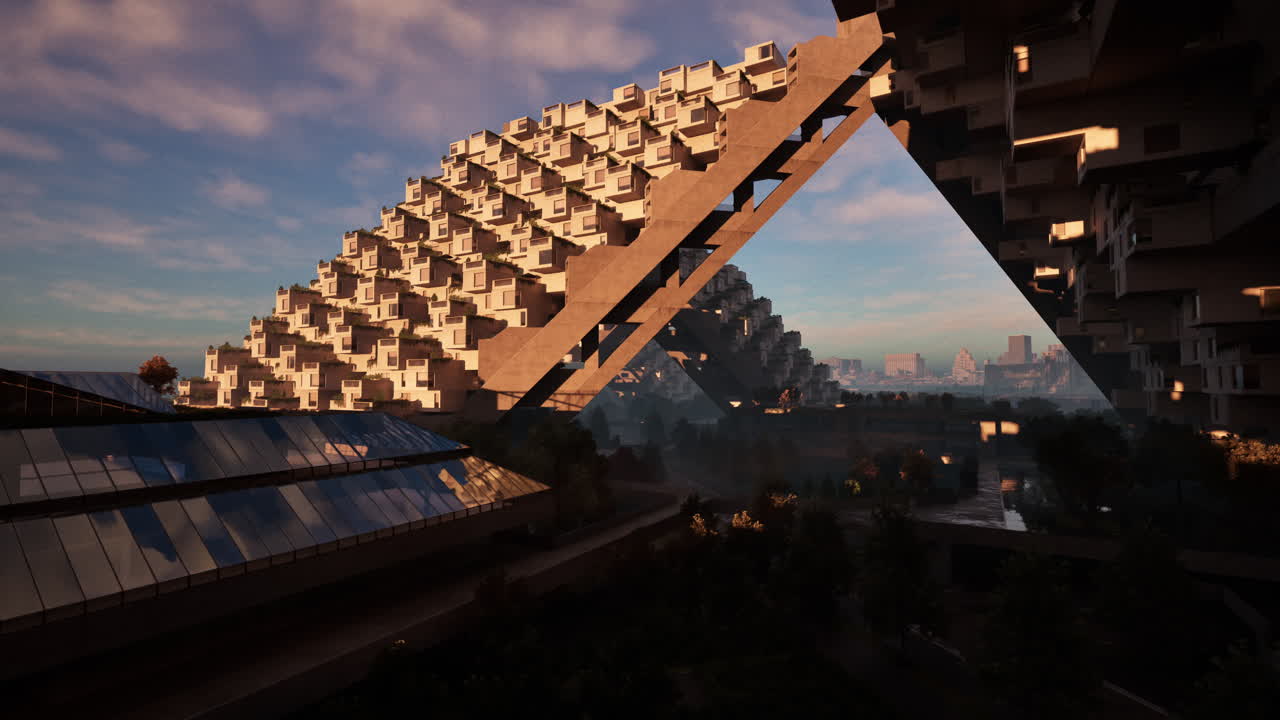 미래의 도시 풍경: 놀라운 건축 설계