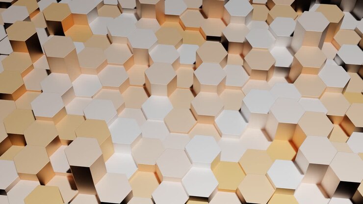 Abstract Geometric Hexagon Pattern