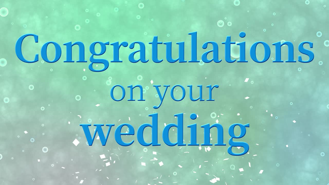 결혼 축하 메시지 문자 애니메이션 모션 그래픽