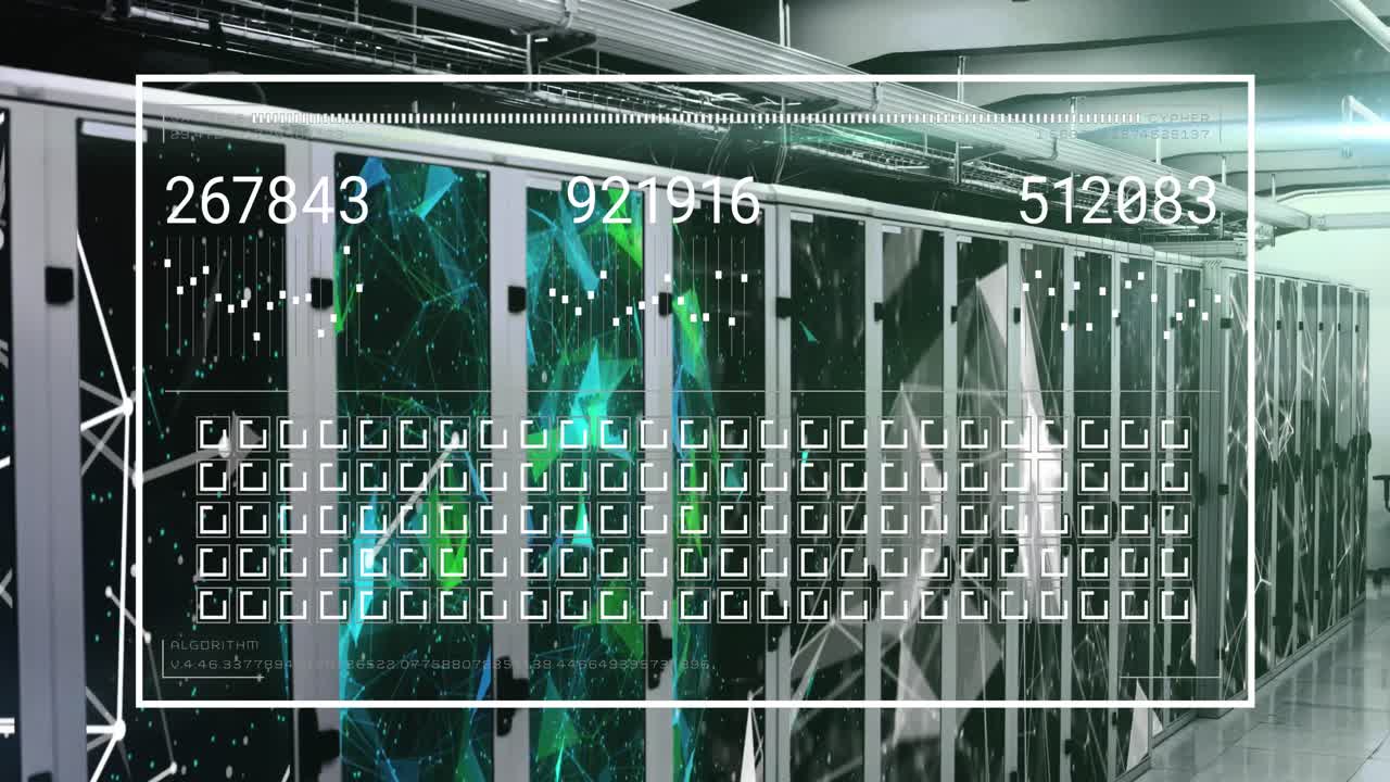 Networks and processing data over computer server room