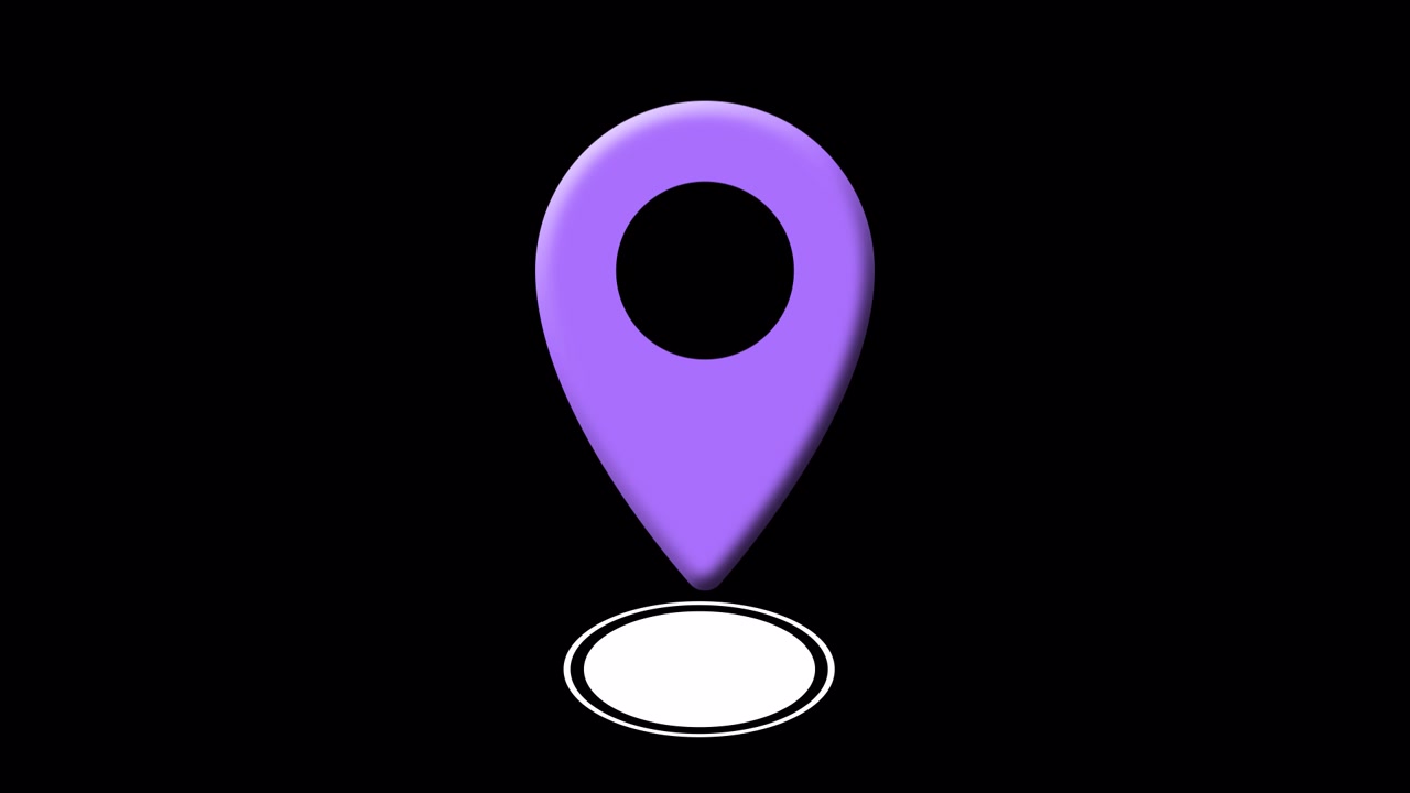 Pastel 3D GPS Pin Clean Navigation Location Icon