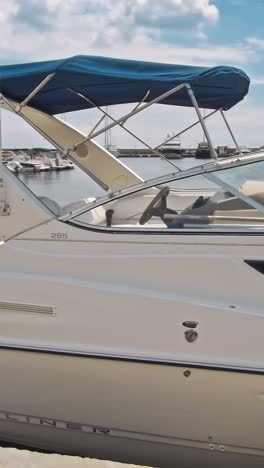 yachts on the pier at sunny day