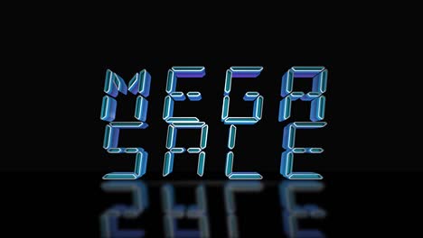 cyber lunes mega venta animación de bucle de texto en 3d