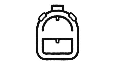 icono de la mochila imágenes de animación y canal alfa
