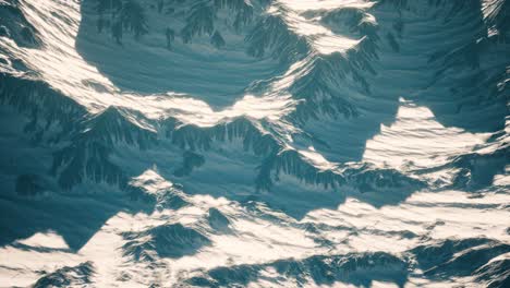 Aerial-view-of-the-Alps-mountains-in-snow