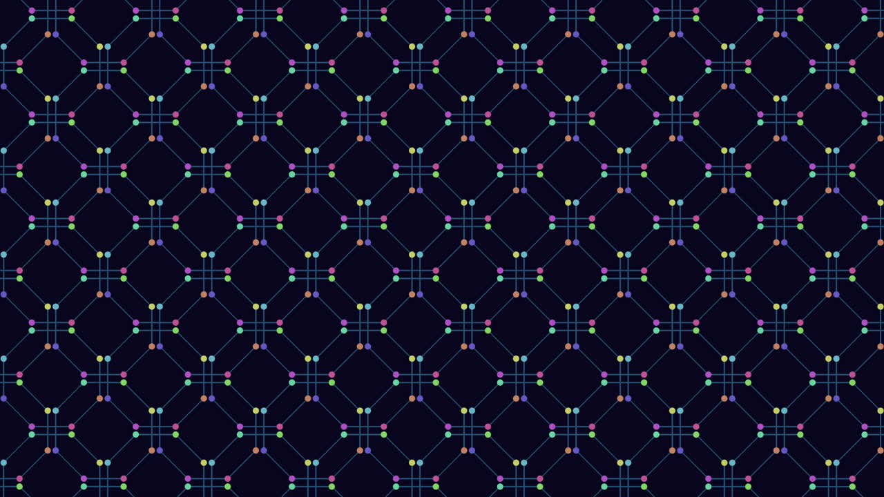 추상적인 기하학적 패턴 현대 검은색과 색 그리드 디자인 원과 선