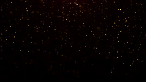 gold particles glitter background. loop animation