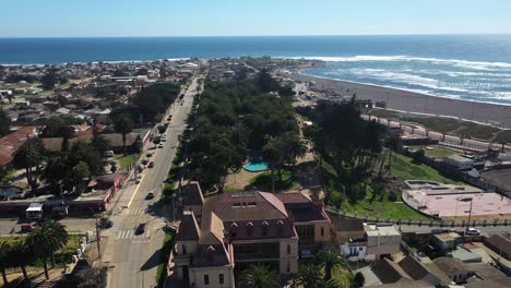 antena:parque ross, casino histórico centro cultural 1904 el parque original contiene palmeras datileras canarias nativas de más de cien años y muchos espacios verdes pichilemu puntilla punta de lobos chile