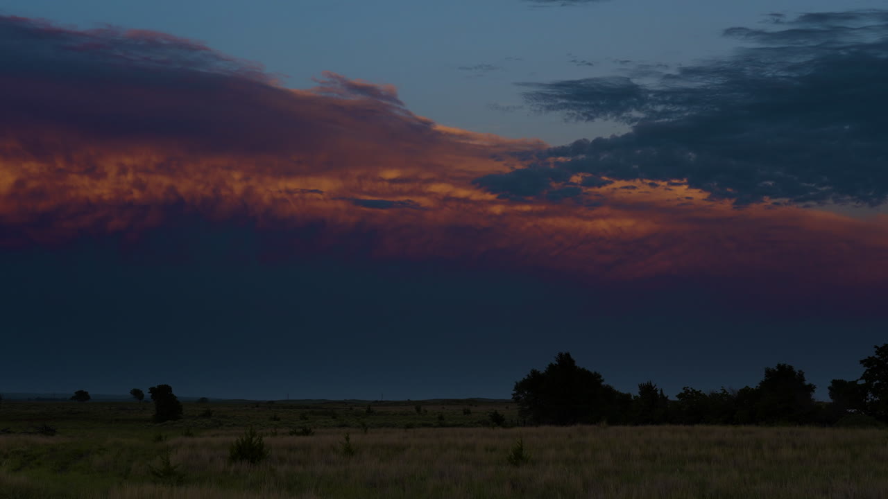 Mammatus-sky solnedgang time-lapse voldsomt vejr
