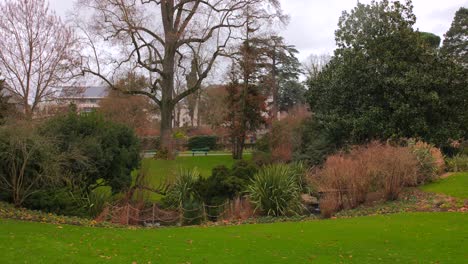 botanical garden of jardin des plantes in angers, france