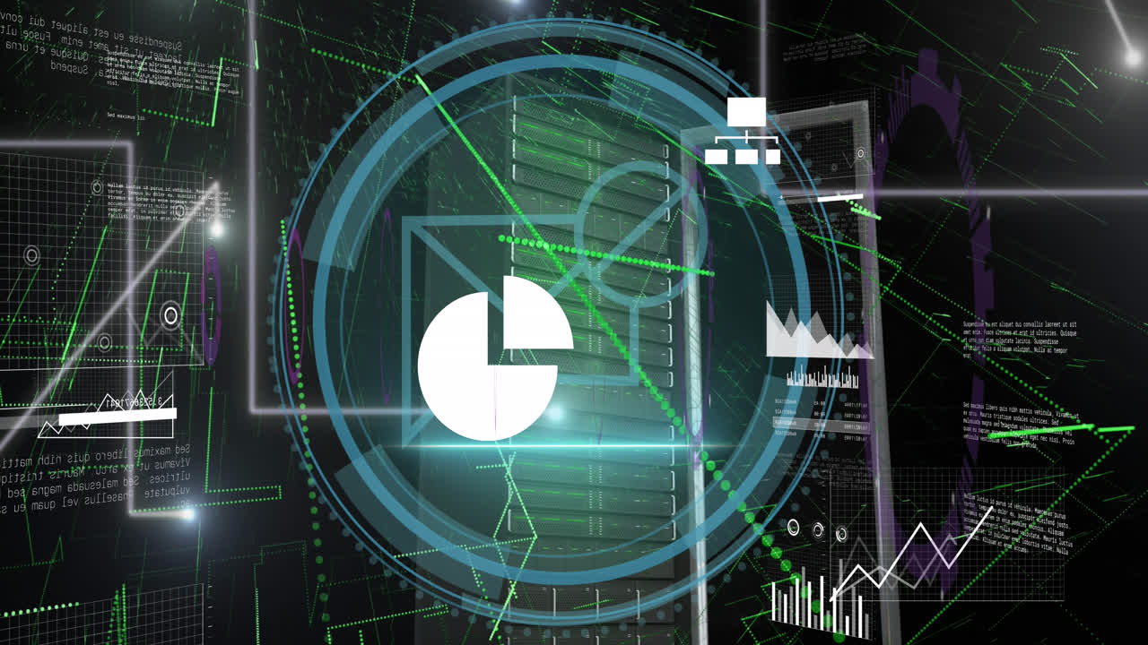 Animation of data processing over server