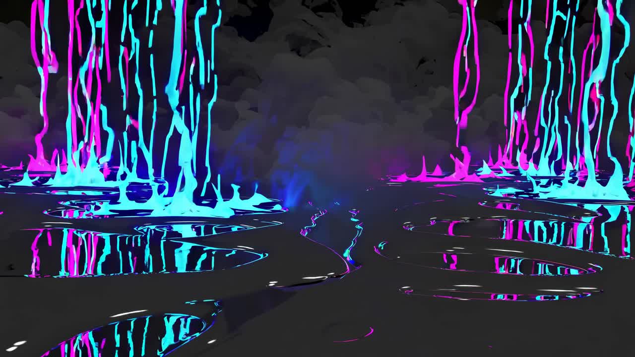 formas líquidas brillantes abstractas