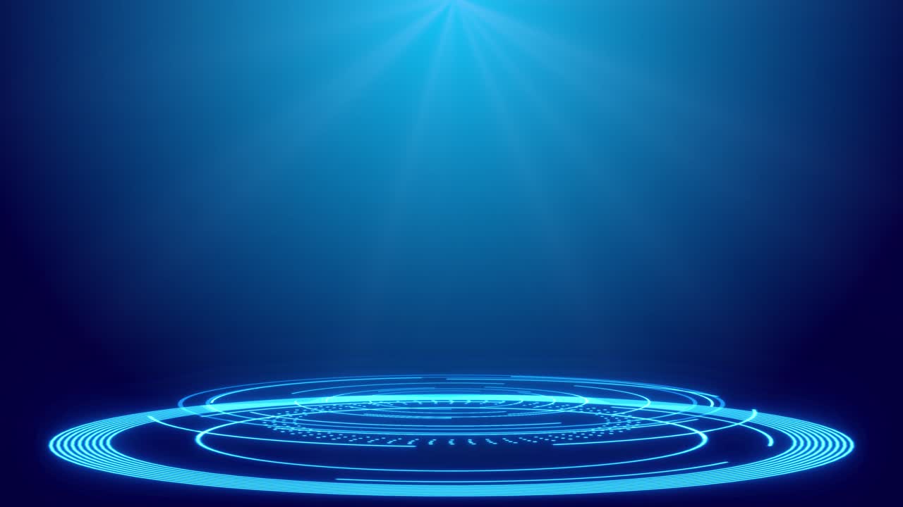 4K HUD-hologrammer, portal, GUI, UI-design, sci-fi digital teknologi, cirkelpodium, hi-tech panel, hologram.