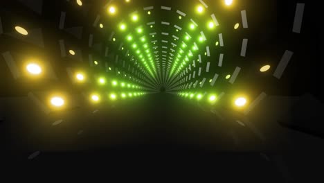 el túnel luminoso futurista