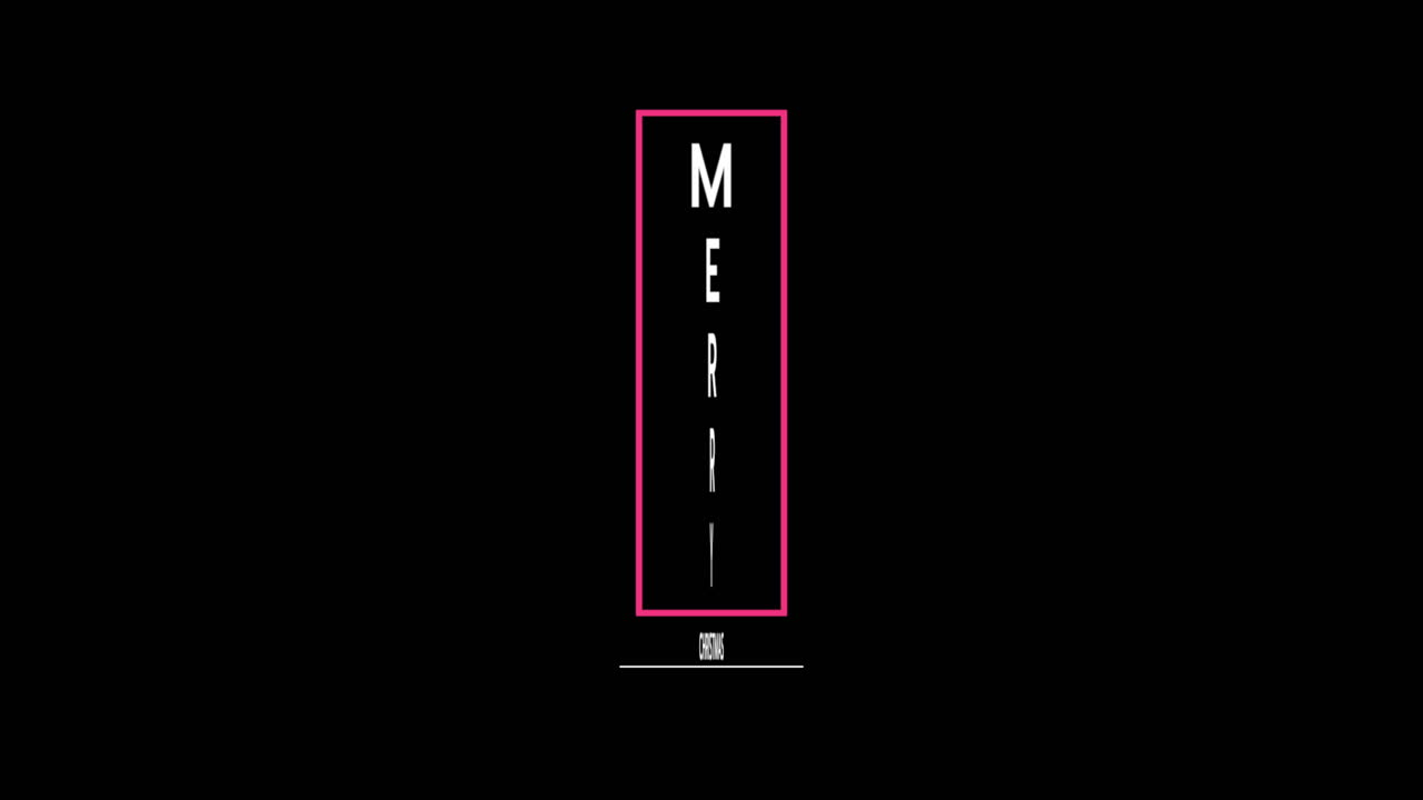 texto moderno de feliz navidad en el marco en gradiente negro