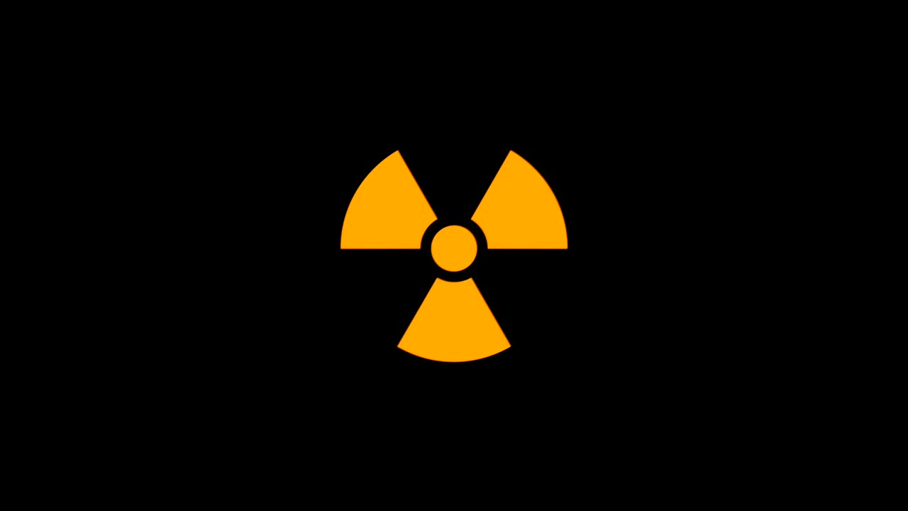 Repeating Radiation Symbol Pattern