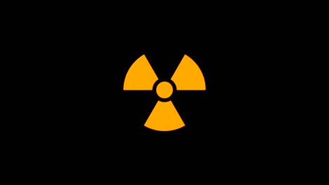repeating radiation symbol pattern