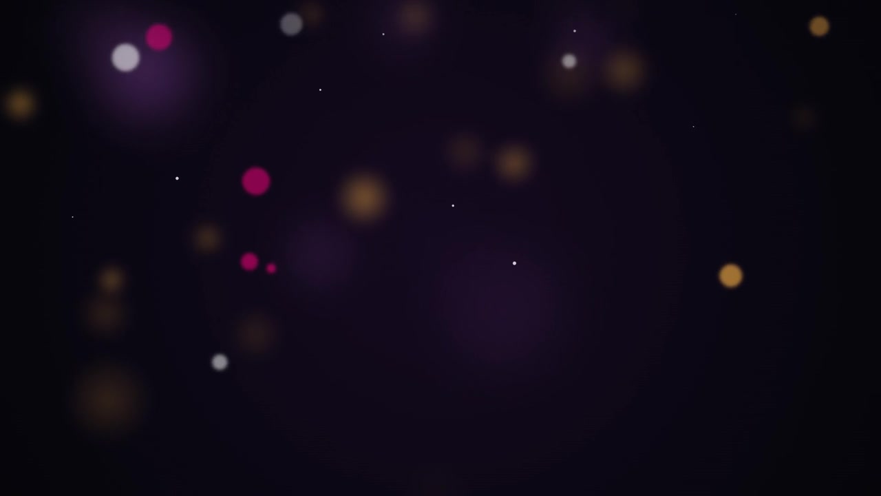 Abstract Background with Floating Pink and Gold Bokeh Particles