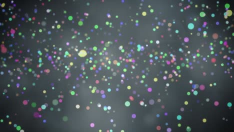 animación de puntos coloridos en navidad