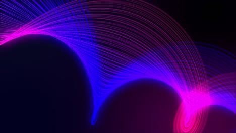 fondo de bucle de tecnología futurista, abstracto onda de línea moderna transferencia de datos ciberespacio. computadora ai concepto de inteligencia artificial.