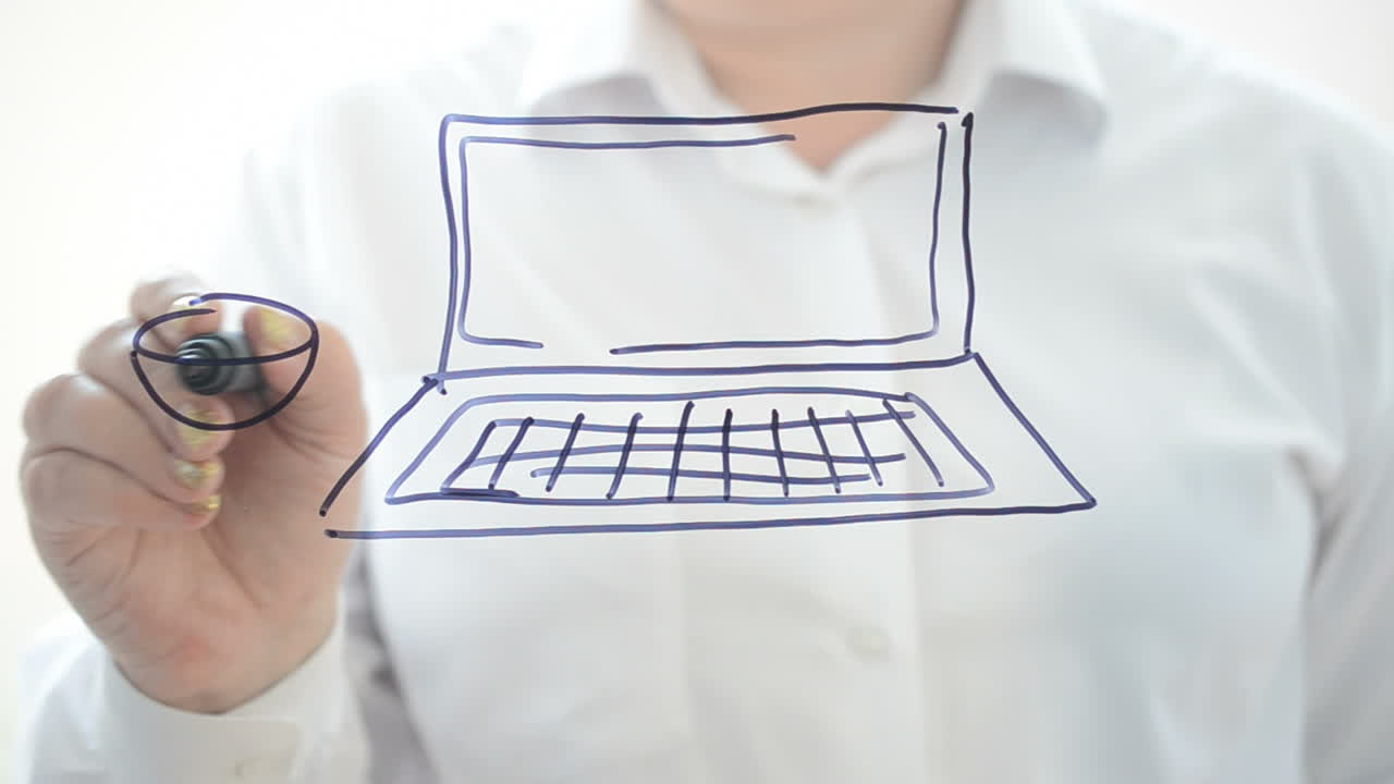 Lavoro freelance. Disegniamo con un pennarello.