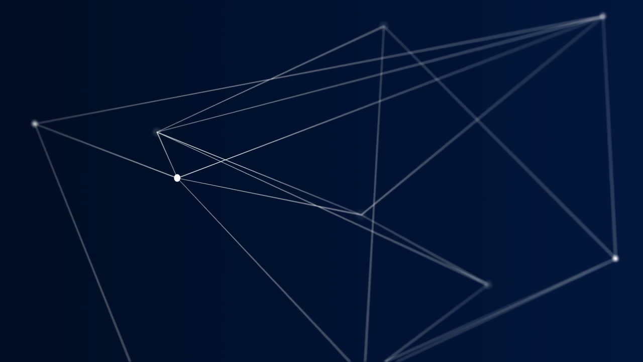 기하학적 선의 디지털로 생성된 비디오