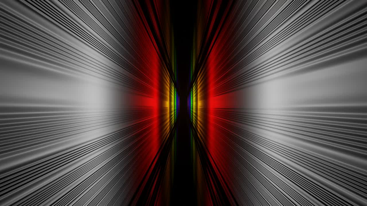 4k animación de video de hermosos cambios de color siete tonos de color del arco iris bucle sin costuras.