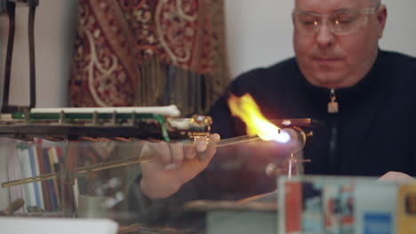 glassblower at work