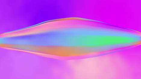 burbujas de jabón ovaladas de colores arco iris gráficos de movimiento