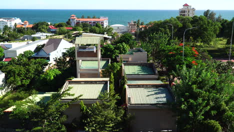 buildings and resorts in tropical mui ne, vietnam