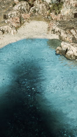 coastal pool with rocks and water