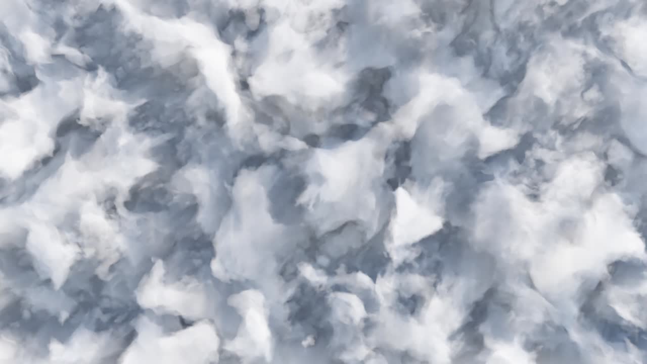 fondo abstracto de la deformación de las nubes de dibujos animados. bucle sin costuras 3d render
