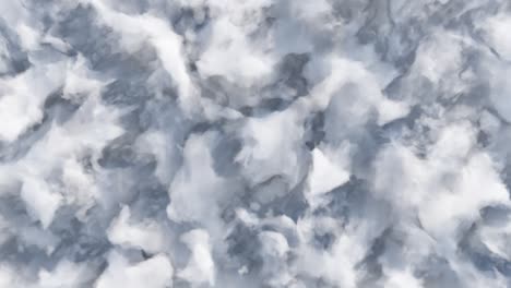 abstract background of deforming cartoon clouds. seamless loop 3d render