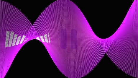 diseño de ondas púrpuras abstractas