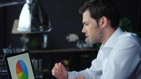 Businessman-looking-at-graphs-on-laptop-in-office.-Man-working-on-laptop