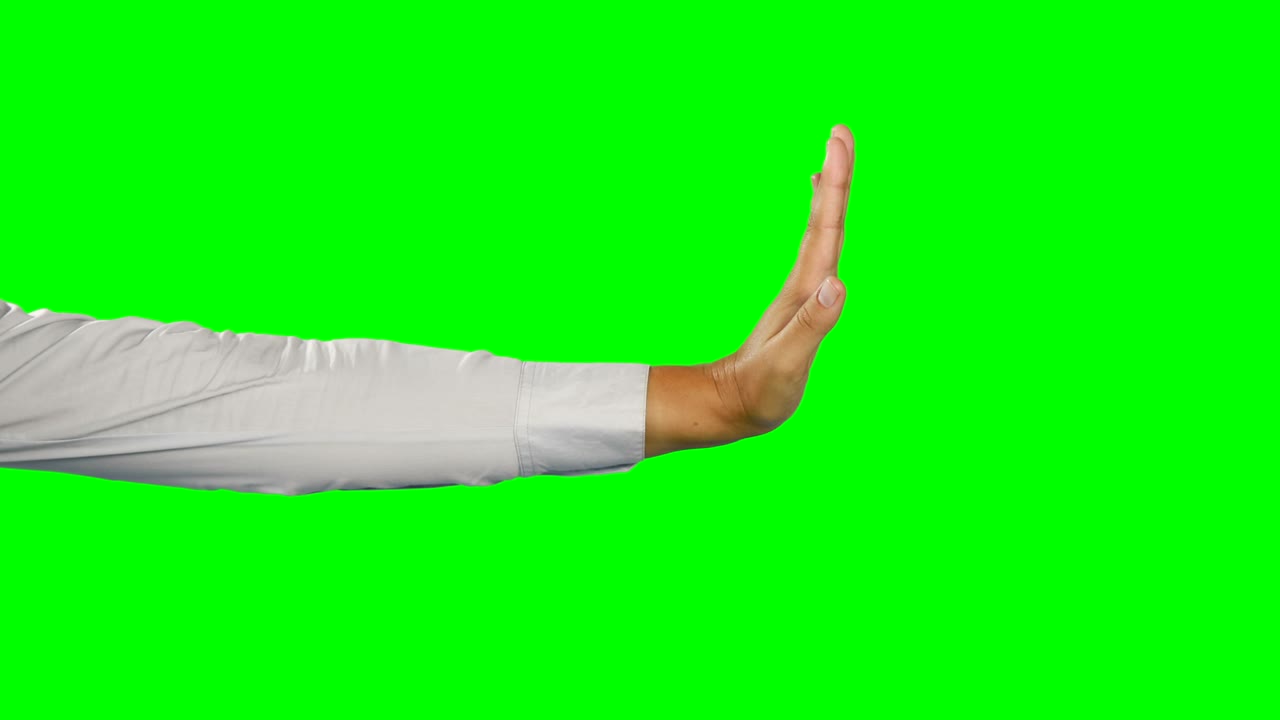 미래의 디지털 화면을 사용하여 손의 클로즈업