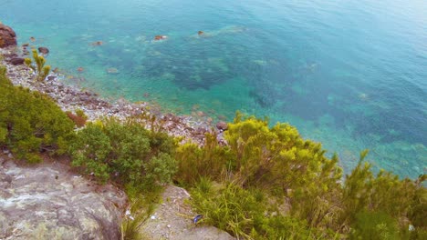 seaside exploration natural landscape shore cliffs ocean west coast coastline scenic nature. jijel algeria