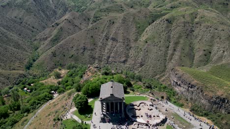 4K-HD-Drohnenvideo-Des-Antiken-Tempels-Garni-In-Armenien