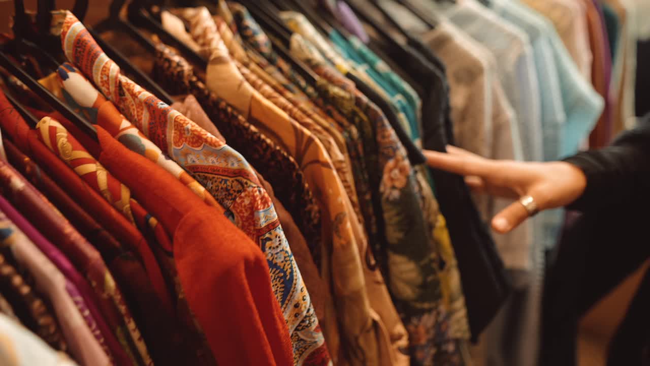 Selection of Clothes on Rack