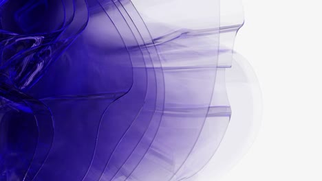sinfonía de vidrio etéreo púrpura sobre fondo blanco vertical