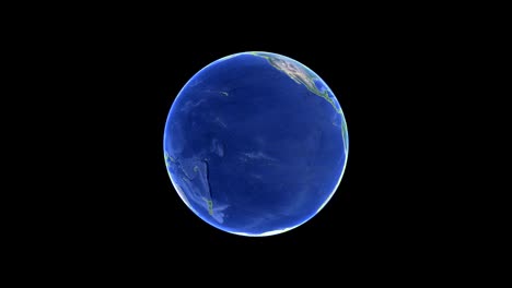 the rotation of the earth space globe. nasa animation of a globe spinning from space