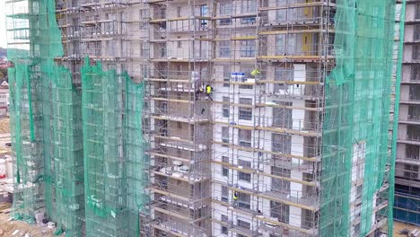 construcción de un edificio residencial