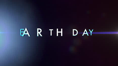 earth day with fashion light of stars in galaxy