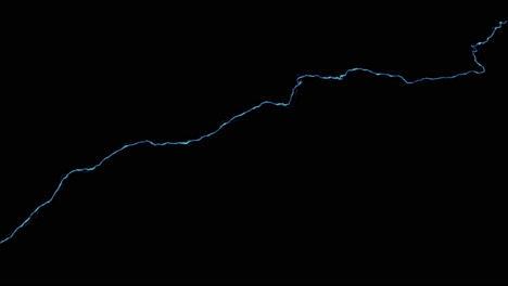 electrical ray in slow motion traversing the shot, simulation of thor's powers