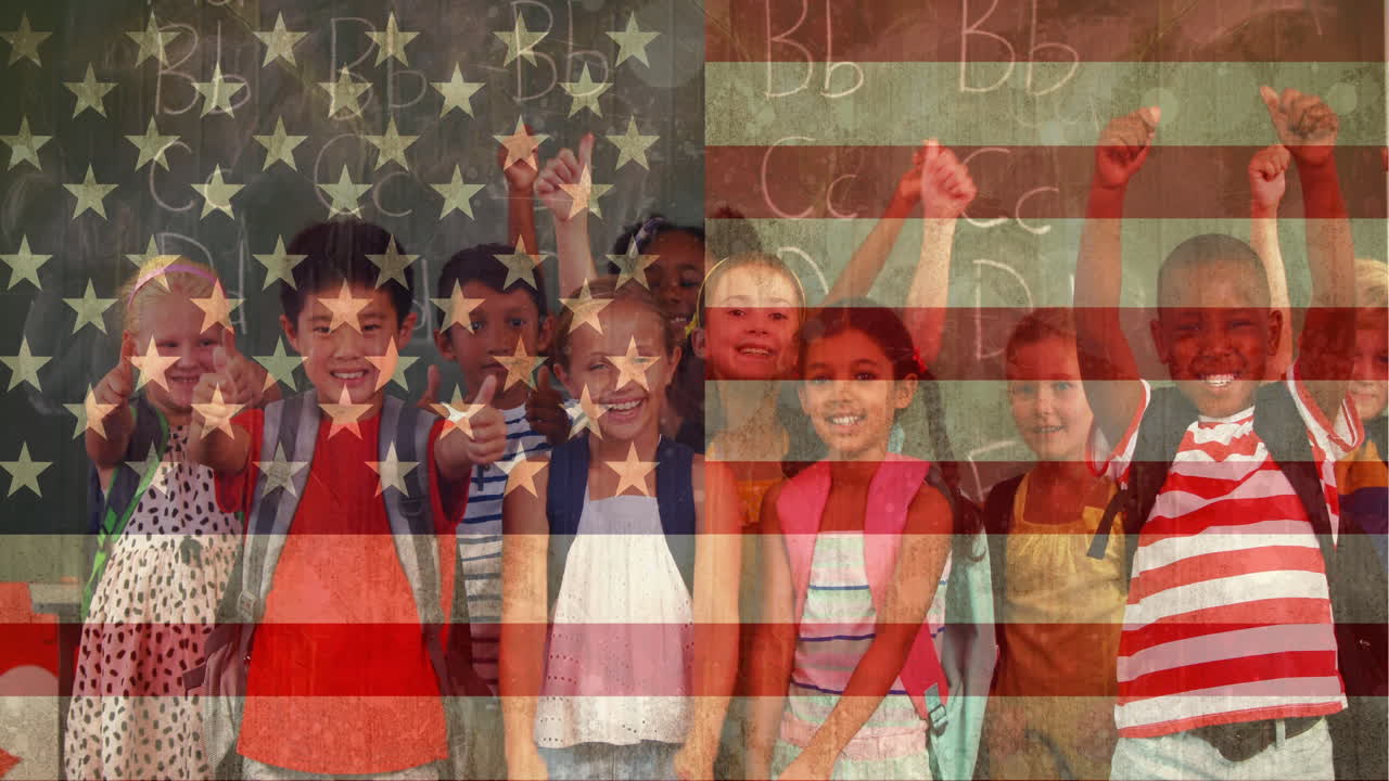 Children at school video