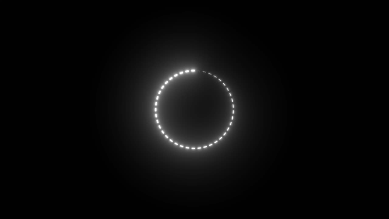 Loading Circle on Black Background