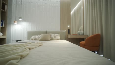 interior de dormitorio minimalista moderno