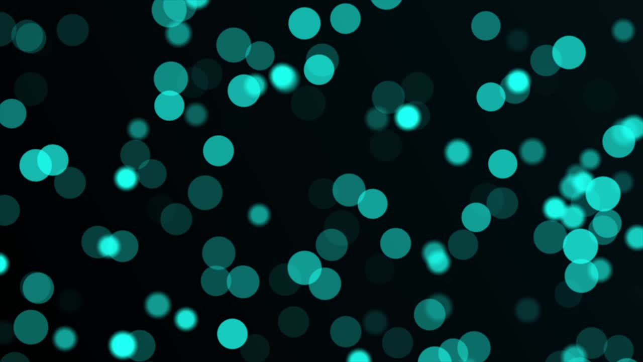 Abstract particle background ,particles turquoise bokeh dust abstract light motion titles cinematic background loop