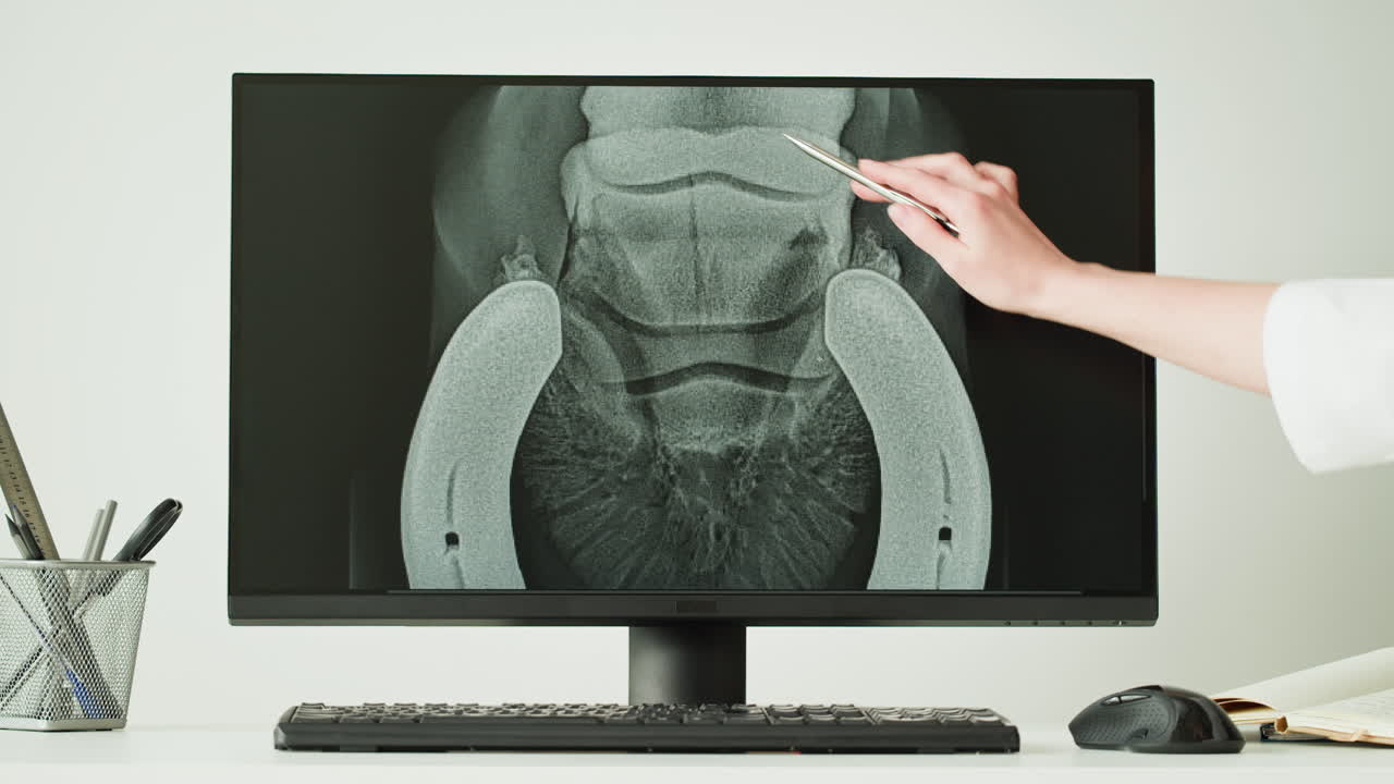 Horse Knee X-Ray Examination