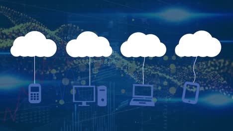 Animation-of-clouds-with-icons-over-data-processing